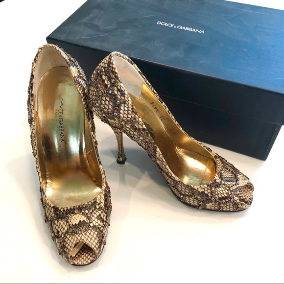 DOLCE & GABBANA Python Heels - Picture 4 of 11
